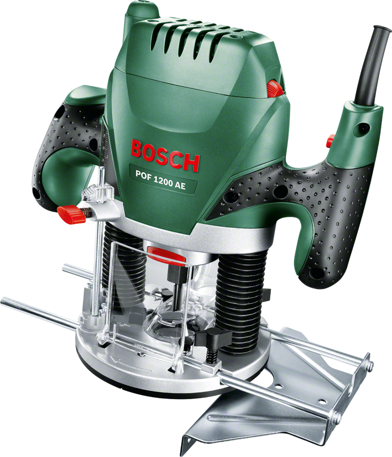 BOSCH 060326A100 POF 1200 AE Oberfräse, Grün, Rot, Schwarz