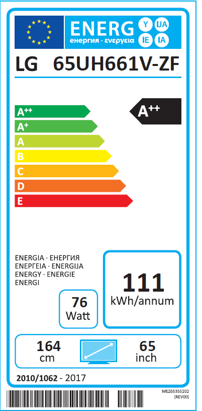 LG ELECTRONICS Fernseher 65 UH661V UHD 4K Smart TV
