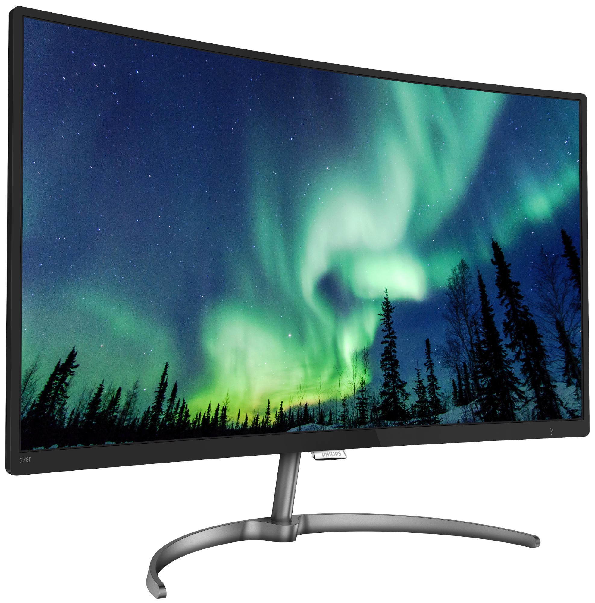 Monitor - Philips 278E8QJAB/00, 27" Full HD, Curvo, WLED, Negro