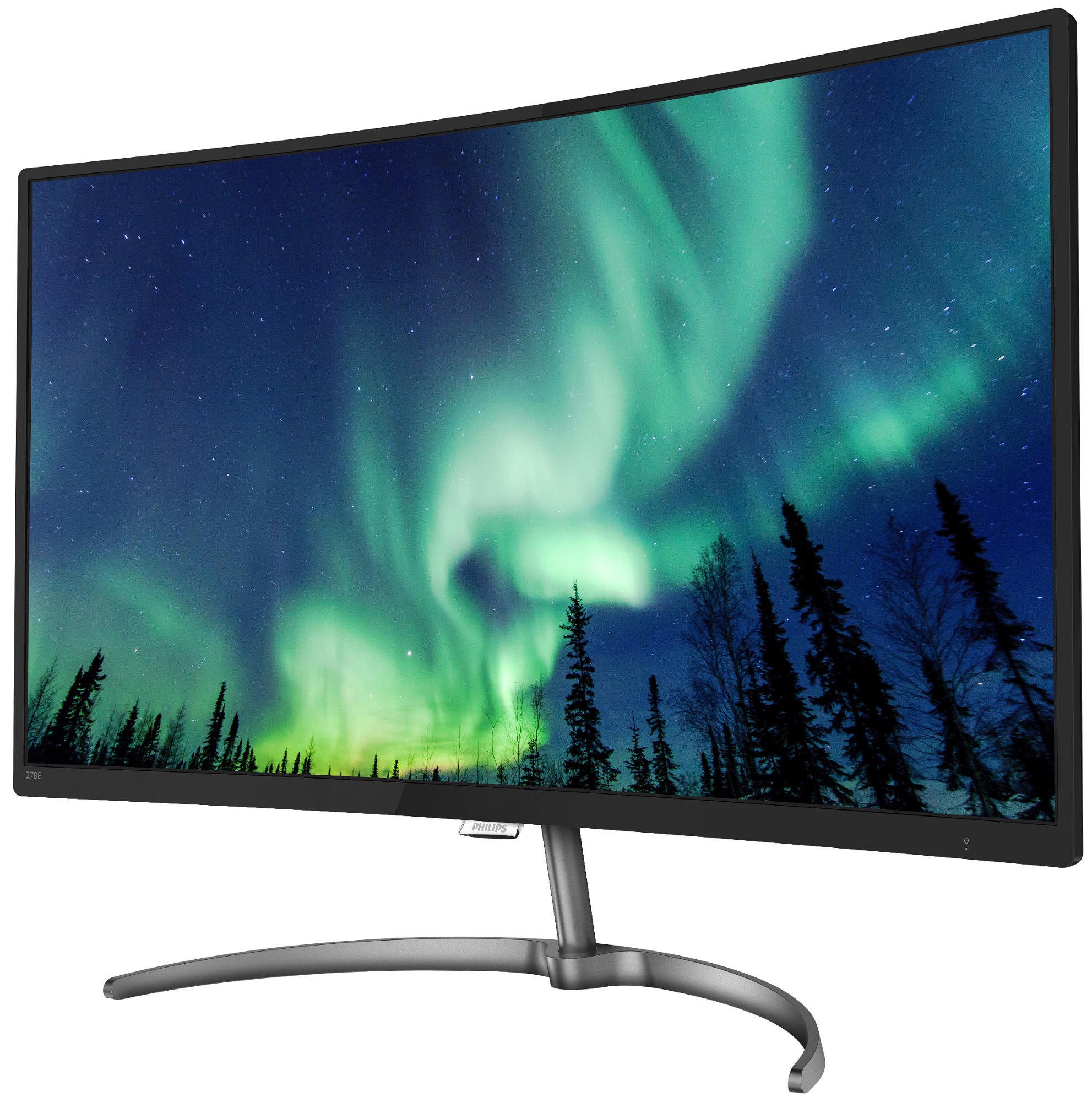 Monitor - Philips 278E8QJAB/00, 27" Full HD, Curvo, WLED, Negro