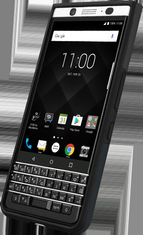 Dual Blackberry, KEYone, Layer Backcover, BLACKBERRY Schwarz Shell,