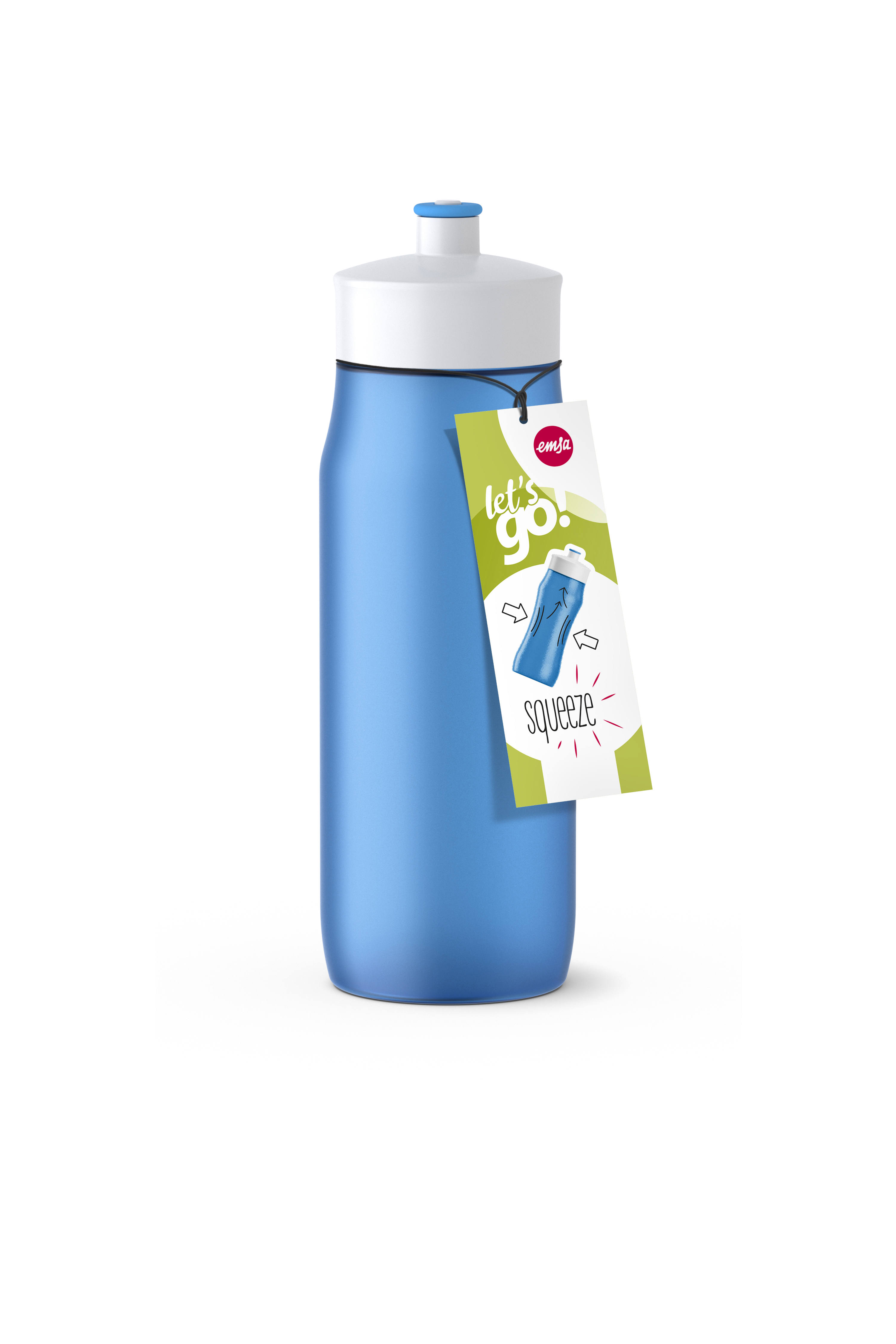 EMSA 518087 Squeeze Trinkflasche Blau