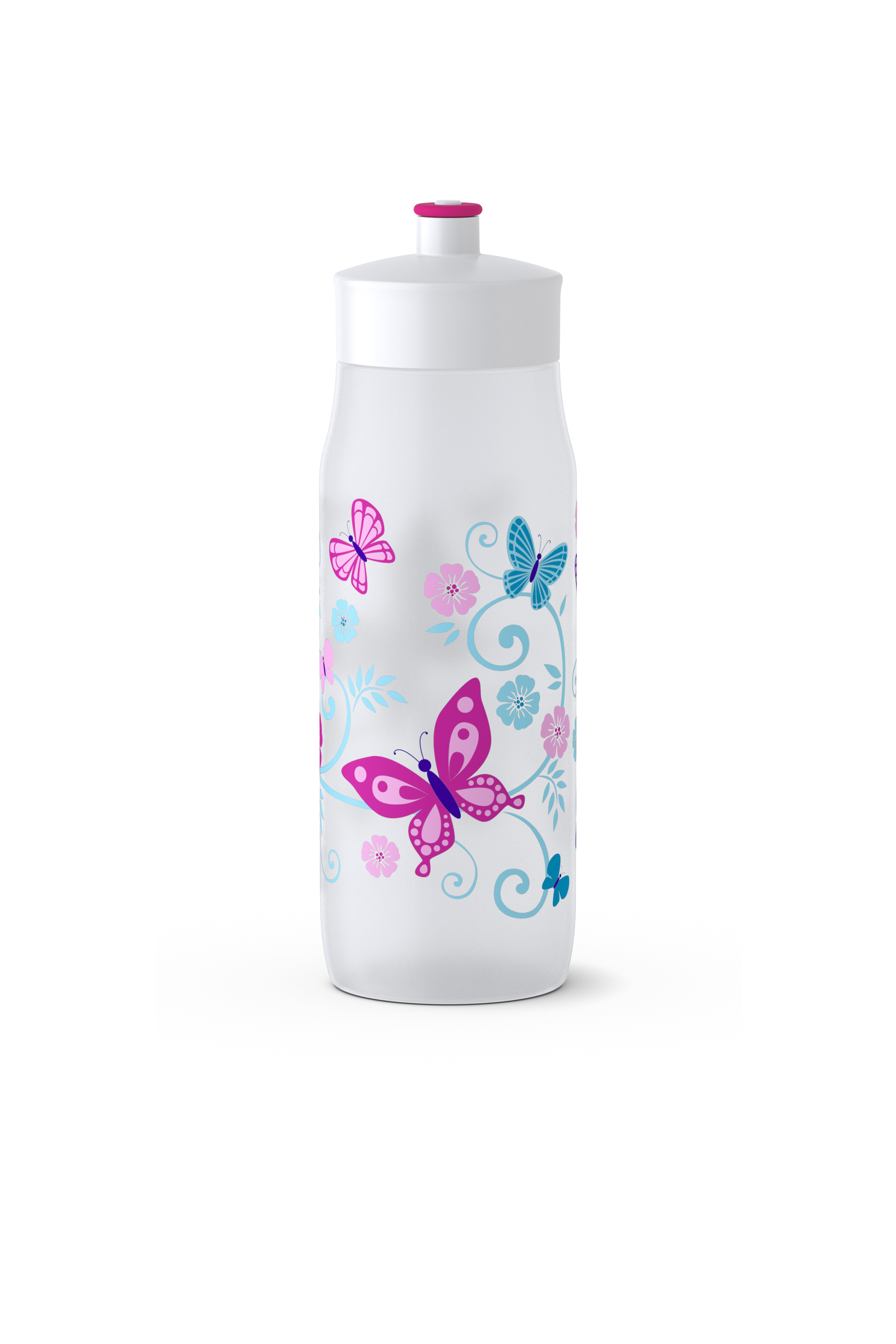 Weiß Trinkflasche 518093 Schmetterling EMSA Squeeze