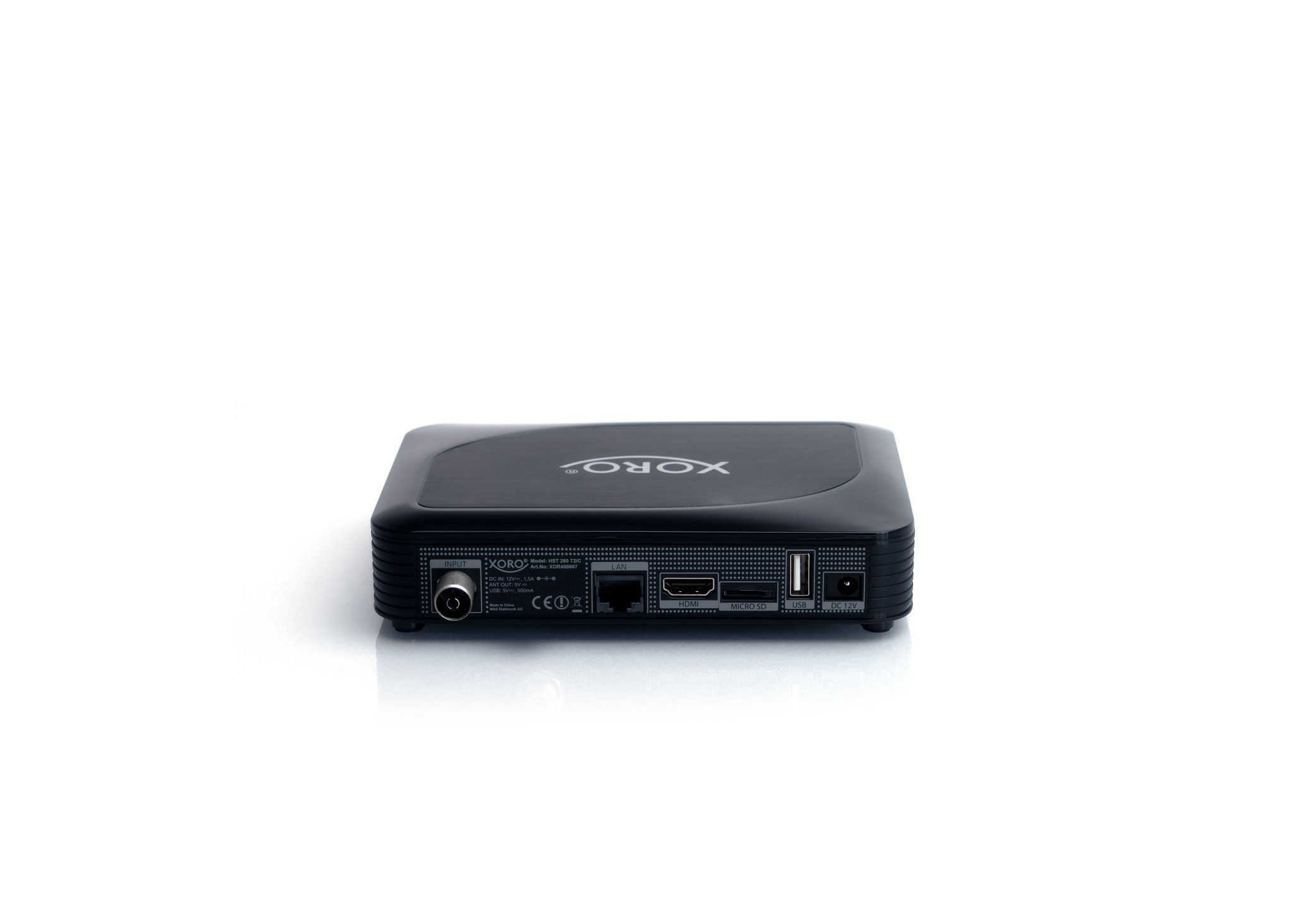 XORO HST 260 T2/C DVB-C2/T2 HD Receiver (HDTV, PVR-Funktion, DVB-T2 HD, DVB-C, DVB-C2, Schwarz)
