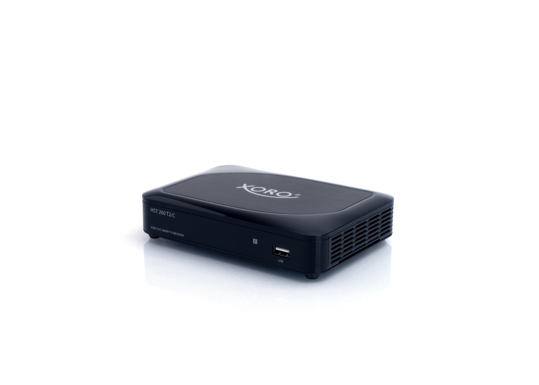 XORO HST 260 T2/C DVB-C2/T2 HD Receiver (HDTV, PVR-Funktion, DVB-T2 HD, DVB-C, DVB-C2, Schwarz)