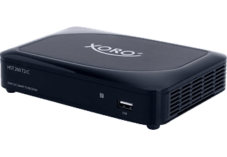 XORO HST 260 T2/C DVB-C2/T2 HD Receiver (HDTV, PVR-Funktion, DVB-T2 HD, DVB-C, DVB-C2, Schwarz)