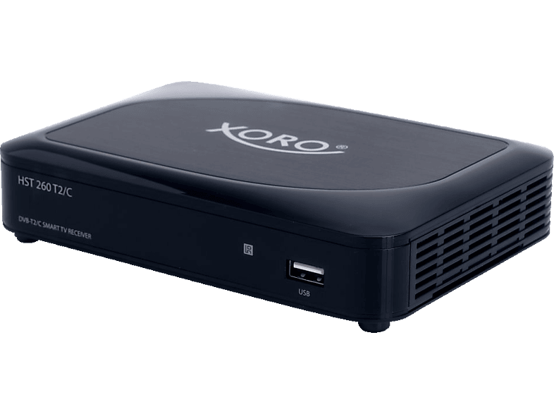 XORO HST 260 T2/C HD DVB-T2 PVR-Funktion, DVB-C2, HD, Receiver DVB-C2/T2 Schwarz) DVB-C, (HDTV