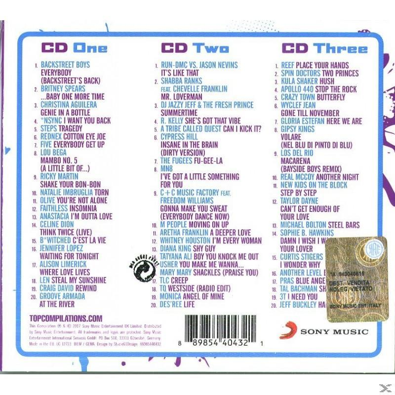 CD-Compilation-Cover mit verschiedenen Künstlern und Songtiteln.
