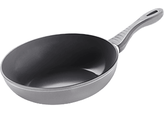 LAMART LT1089 KER WOK 28CM SLV/BLK CAST LAMART