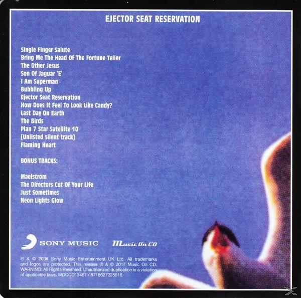 (CD) SEAT - RESERVATION EJECTOR - Swervedriver