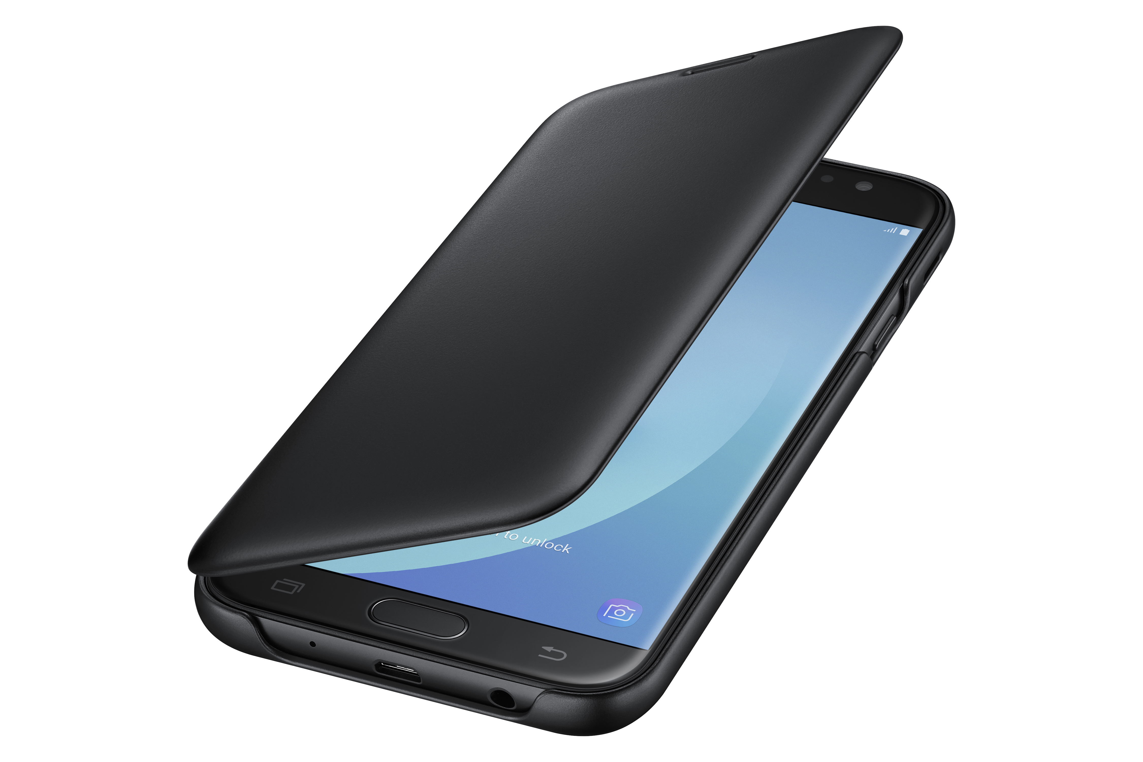 SAMSUNG Wallet Cover - Custodia per cellulare (Adatto per modello: Samsung Galaxy J7 (2017))