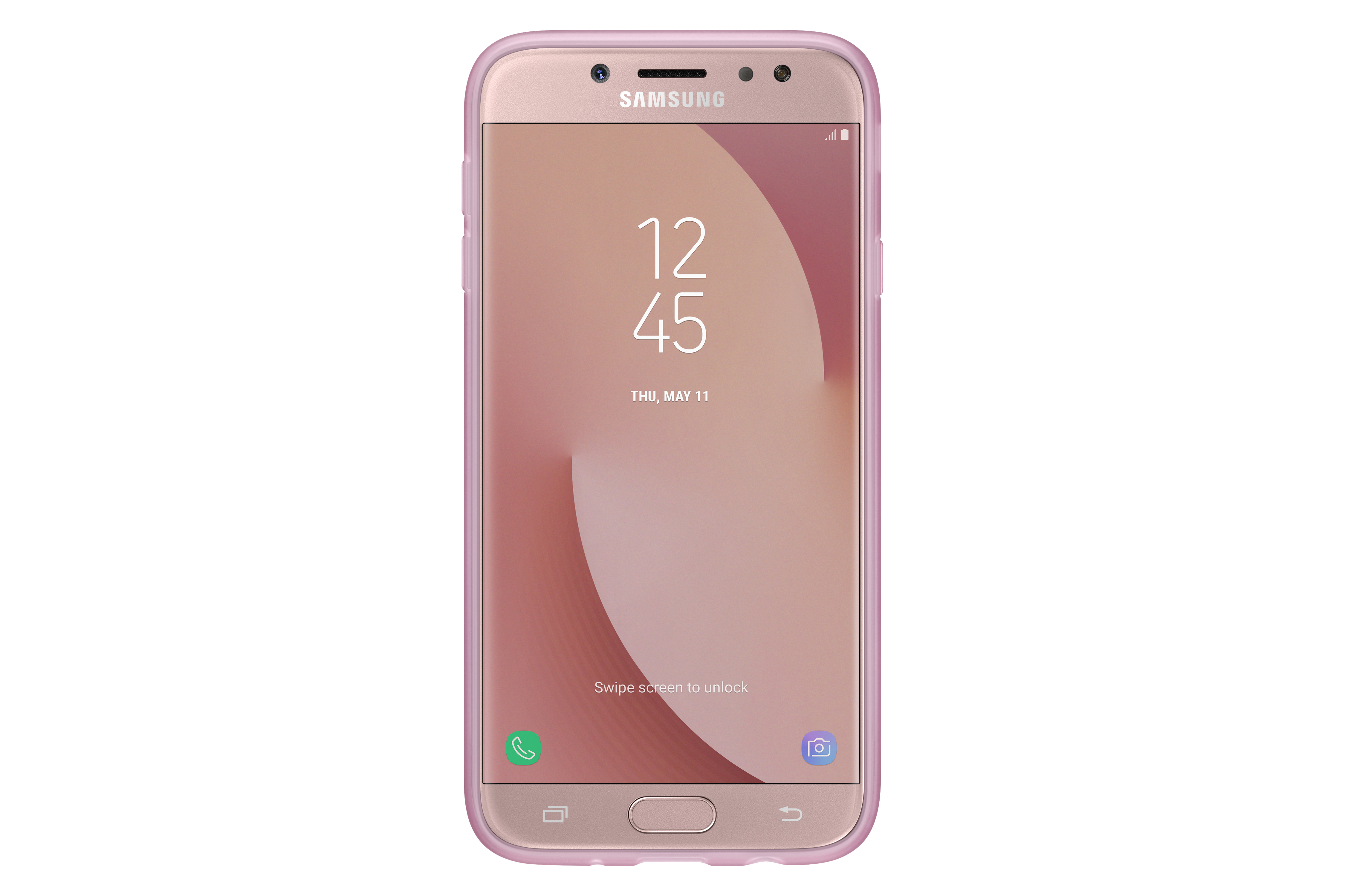 SAMSUNG Jelly Cover EF-AJ730, Backcover, Samsung, Galaxy J7 (2017), Pink