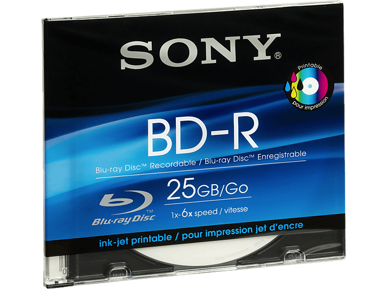 Blu-ray BNR25IPSL Disc SONY (BD-R) Recordable Media Blu-ray Disc