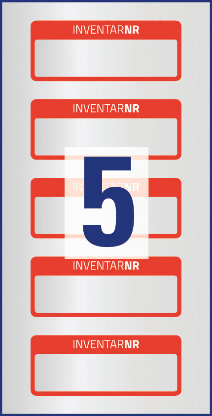 AVERY ZWECKFORM Inventar-Etiketten, 50 x 20 mm, 6907