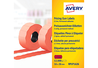 AVERY ZWECKFORM RPLP1626 Preisauszeichner-Etiketten 26 x 16 mm 26 x 16 mm  12.000 Etiketten / 10 Rollen
