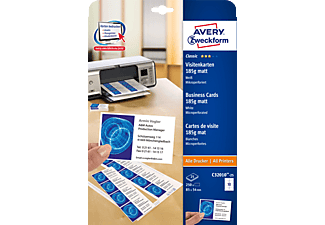 Avery Zweckform C310 25 Visitenkarten 85 X 54 Mm 85 X 54 Mm 250 Karten 25 Bogen Mediamarkt