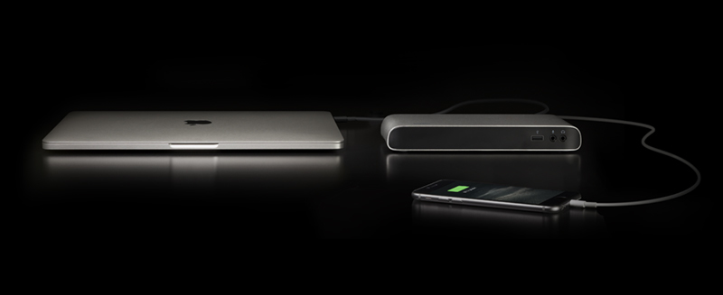 ELGATO Thunderbolt™ 3 Dock inkl. 50 cm Thunderbolt-3-Kabel externe Docking- und Ladestation, Silber