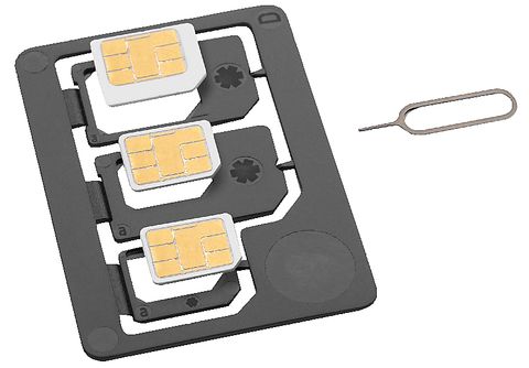 Kit adaptadores tarjeta SIM  ISY ISA-1400 Triple: SIM MicroSIM NanoSIM