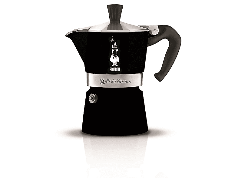 BIALETTI 0004952 Moka Express kotyogós kávéfőző, fekete, 3 adag