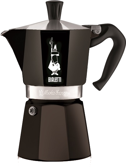 BIALETTI 0004953 Moka Express kotyogós kávéfőző, fekete, 6 adag