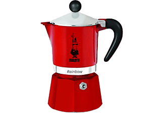 BIALETTI 0004962 Rainbow kotyogós kávéfőző, piros, 3 adag