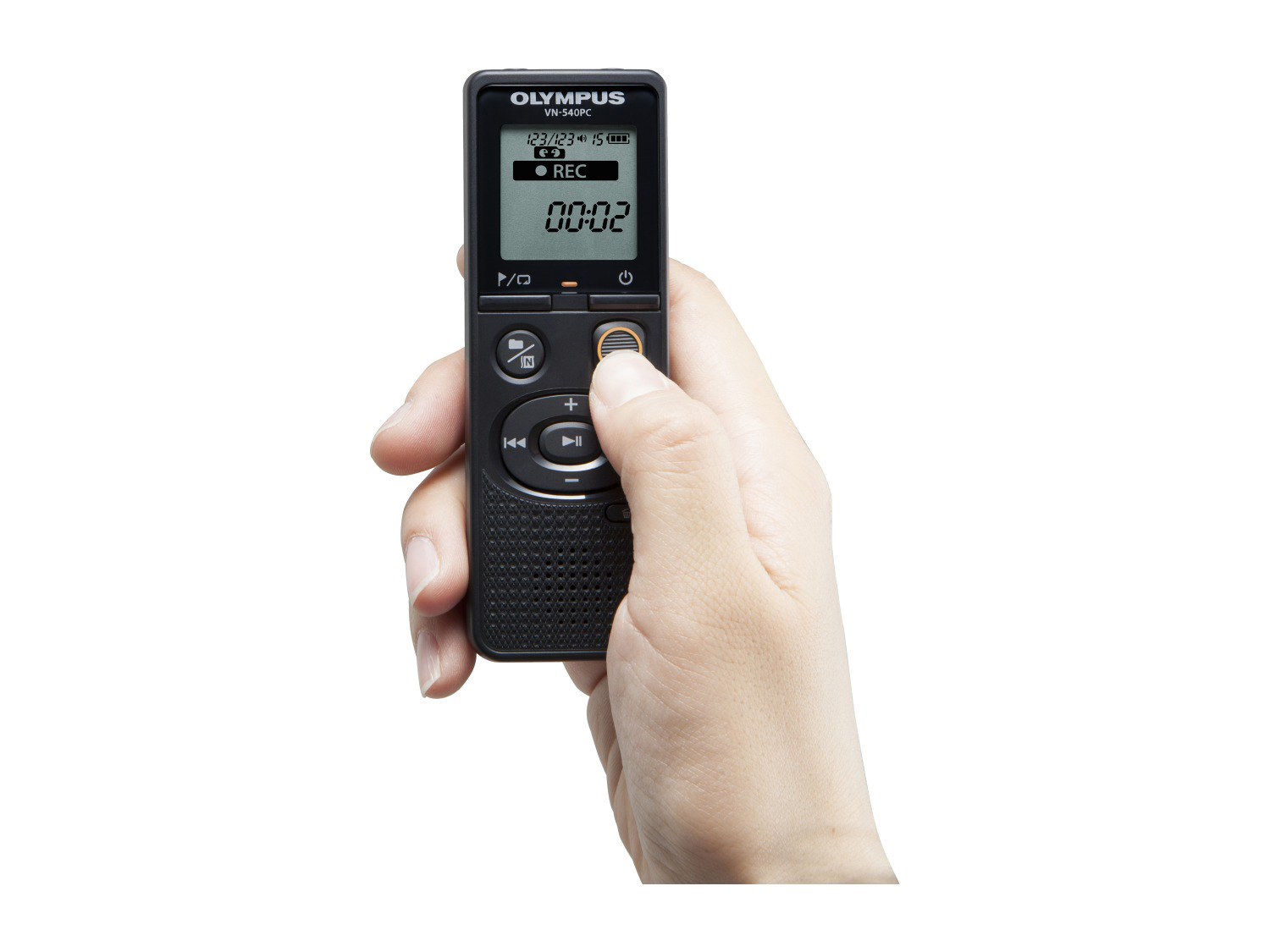 OLYMPUS VN 540 PC Notetaker für unterwegs Diktiergerät, Schwarz