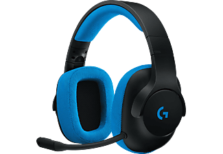 LOGITECH G233 - Casque de jeu, Noir/Bleu