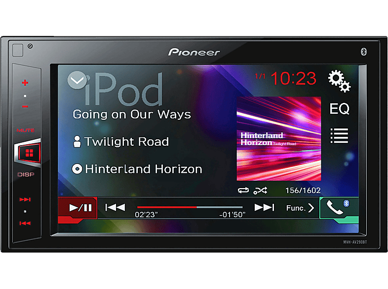 Autorradio Pioneer MVH AV290BT, Pantalla 6.2" táctil, Bluetooth