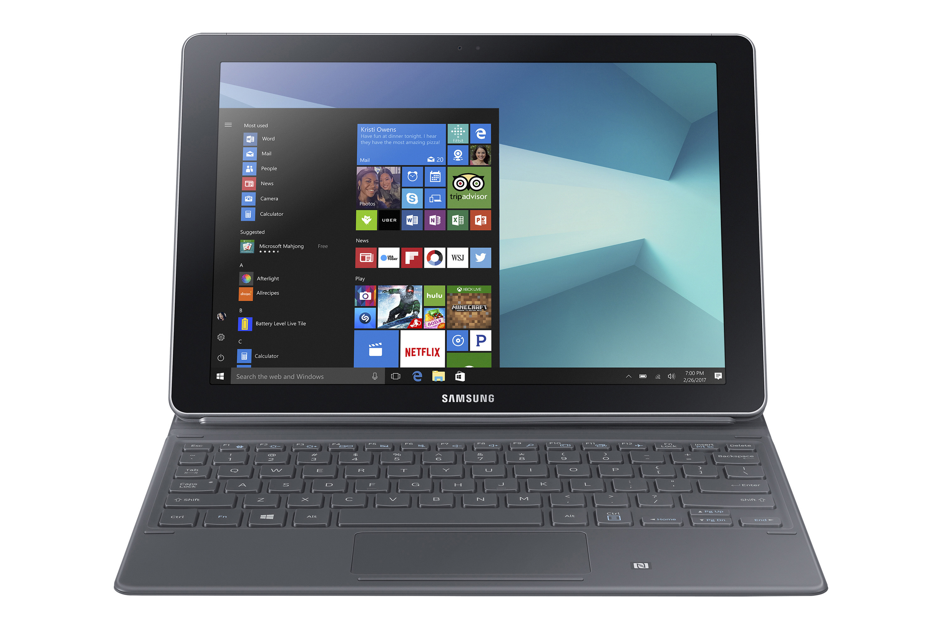 SAMSUNG Galaxy Book 10.6 Wi-Fi - 10,6 Zoll - Intel® Core™ m3 m3-7Y30 - 4 GB - 64 GB - Intel® HD 610 - Windows 10 Home (64 Bit)