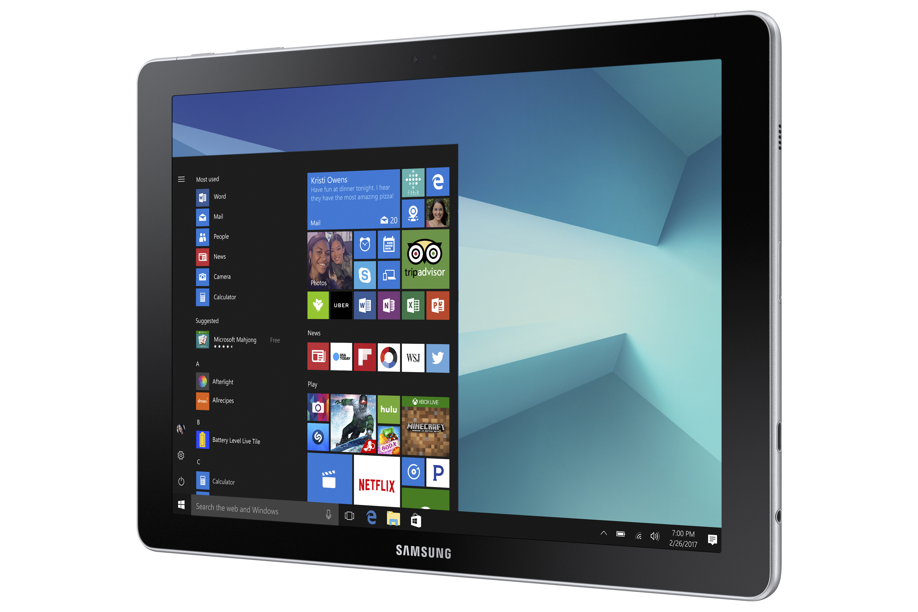 SAMSUNG Galaxy Book 10.6 Wi-Fi - 10,6 Zoll - Intel® Core™ m3 m3-7Y30 - 4 GB - 64 GB - Intel® HD 610 - Windows 10 Home (64 Bit)