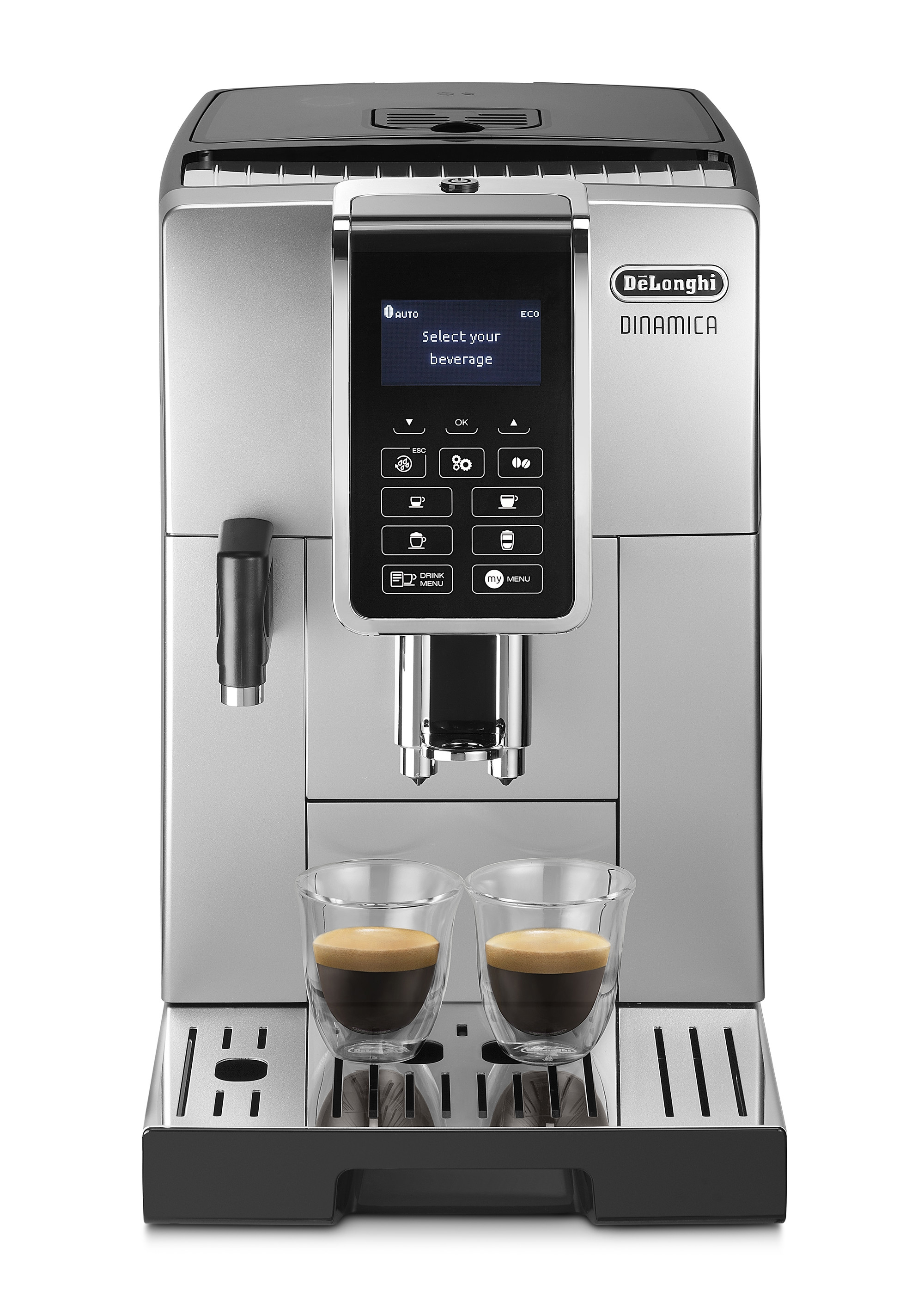 Kaffeevollautomat Silber/Schwarz ECAM352.55.SB DELONGHI Dinamica