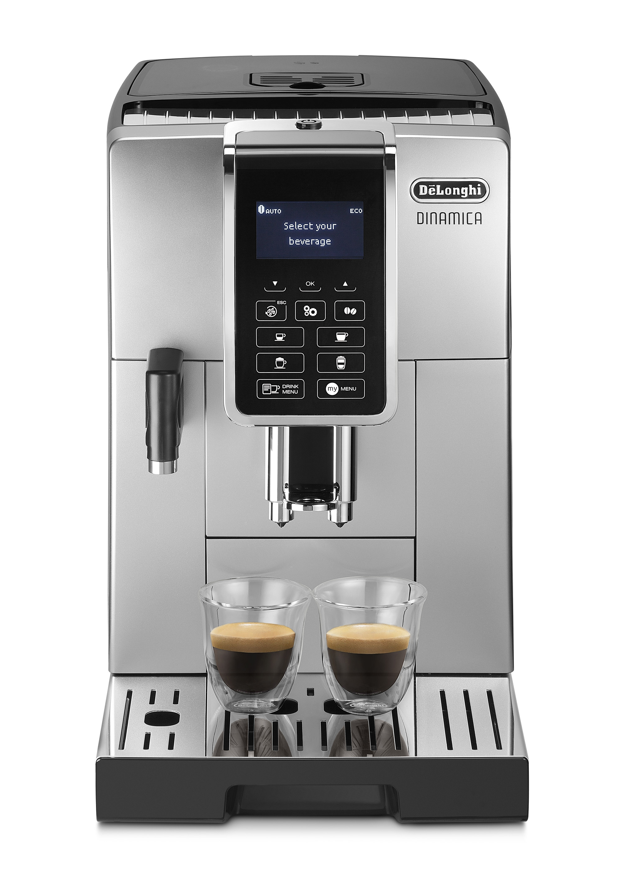 DELONGHI Dinamica ECAM352.55.SB  Kaffeevollautomat Silber/Schwarz