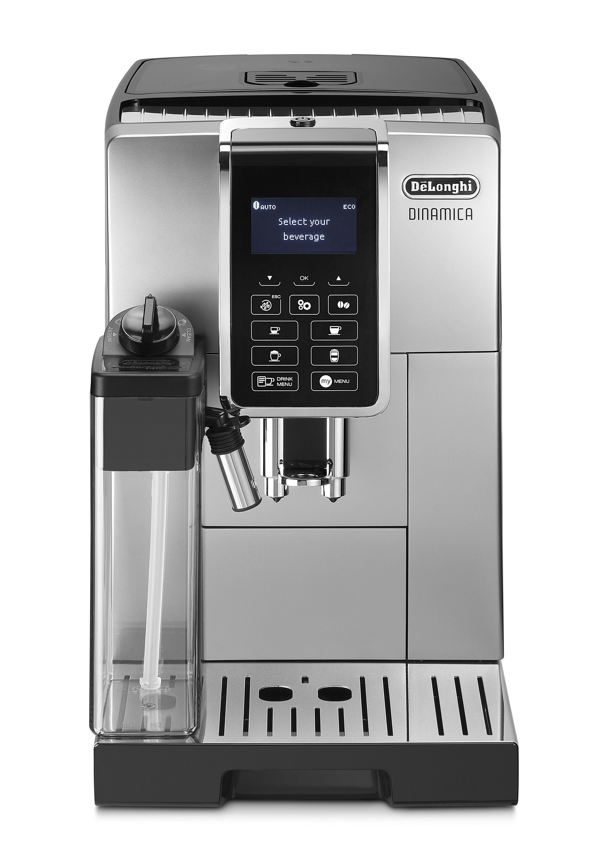 DELONGHI Dinamica ECAM352.55.SB  Kaffeevollautomat Silber/Schwarz