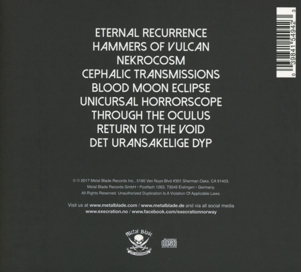 Execration - Return to the Void  - (CD)
