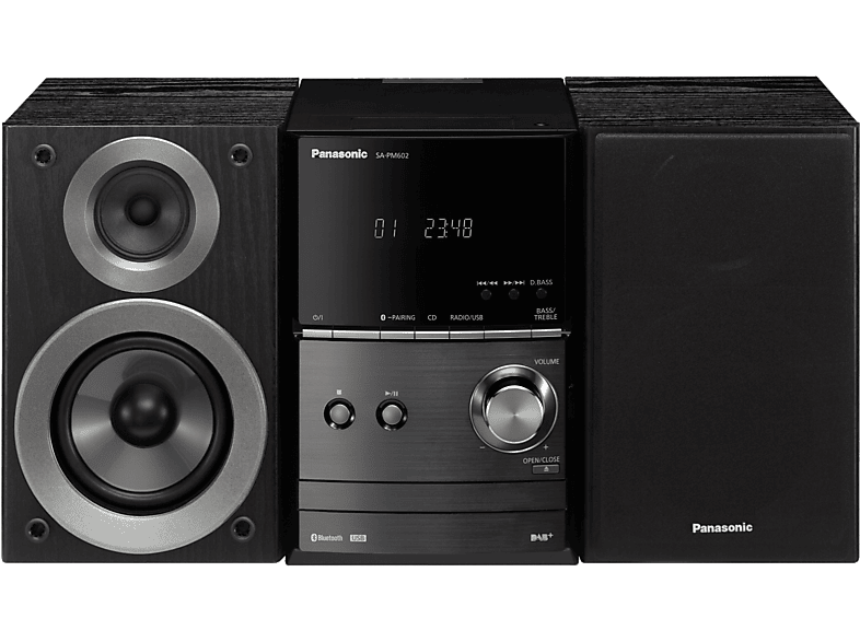 PANASONIC Micromuzieksysteem Bluetooth DAB+ CD FM (SC-PM602EG-K)