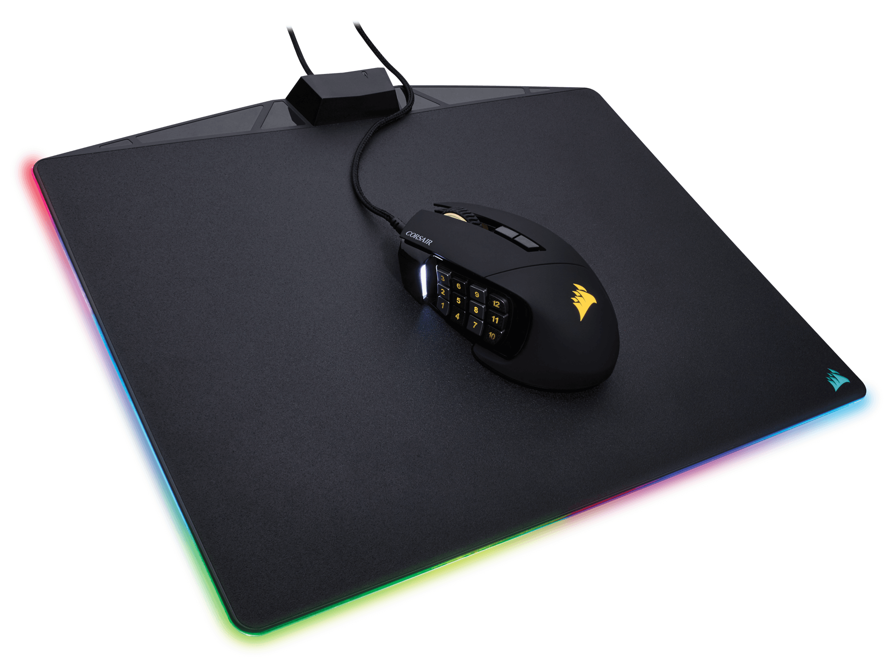 CORSAIR Tapis de souris gaming MM800 RGB Polaris (CH-9440020)