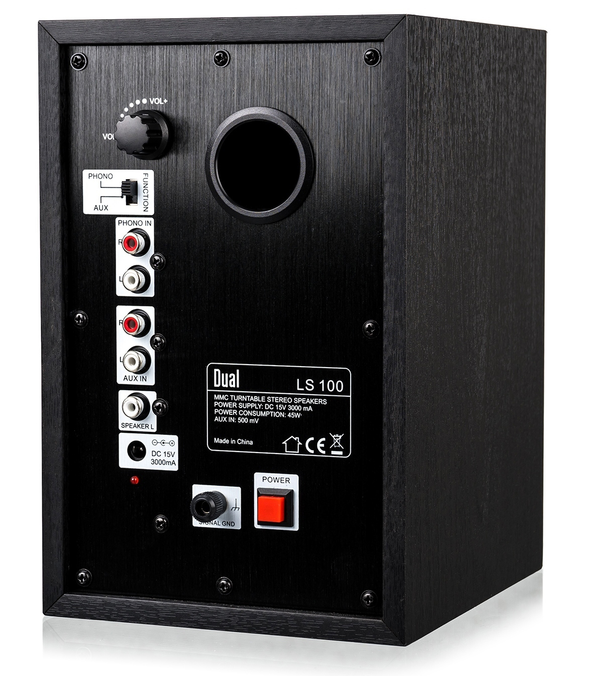DUAL LS 100 1 Paar Lautsprecher (2 Wege, Schwarz
