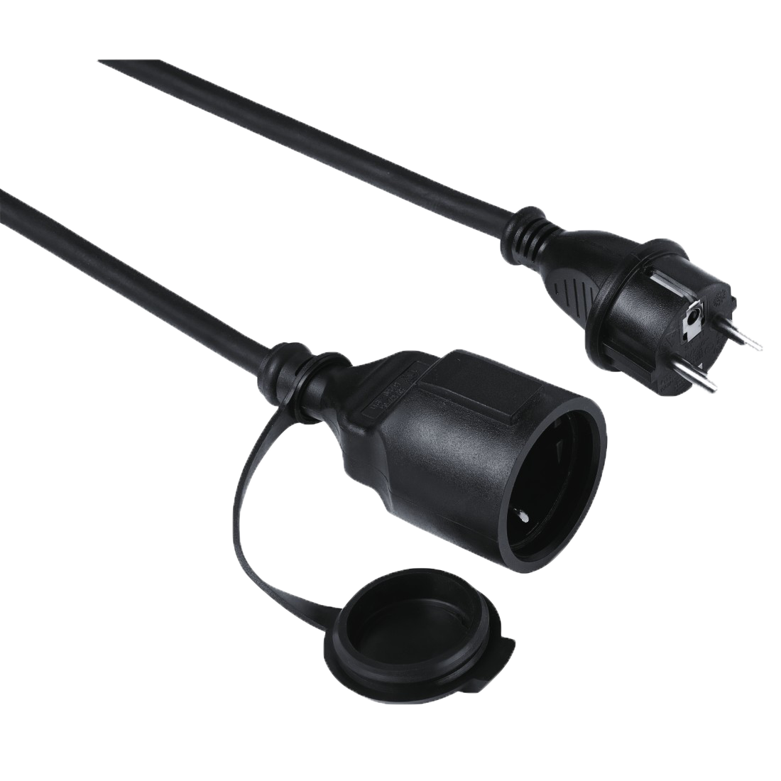 HAMA Outdoor verlengkabel zwart 10 meter - 137241