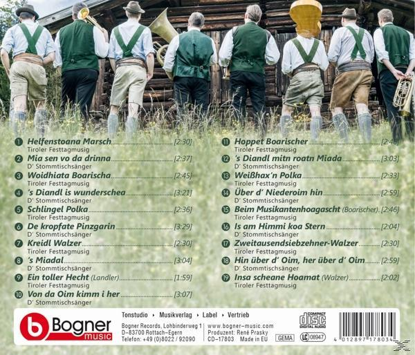 Stommtischsänger/Tiroler - D\' Koa Festtagsmusi ohne Stommtisch Festtag (CD) -