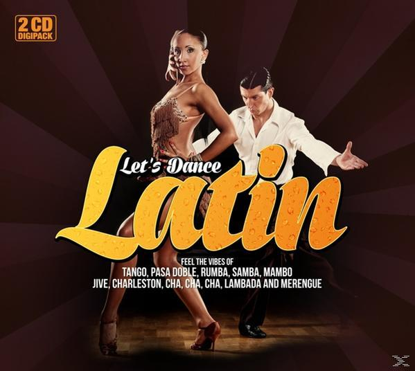 Albumcover: Paar tanzt Lateinamerikanisch. Titel: Let's Dance Latin. Text: Tango, Rumba, Samba, Mambo, etc.