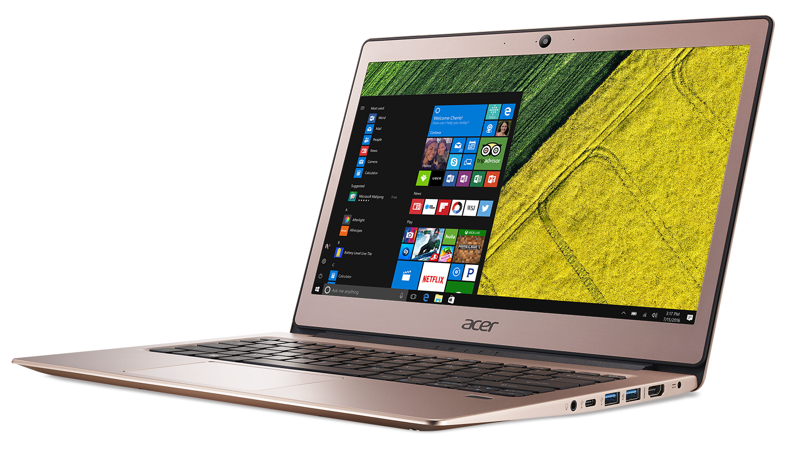ACER Laptop Swift 1 SF-113-31-P2VE Intel Pentium N4200 Pink (NX.GPSEH.002)