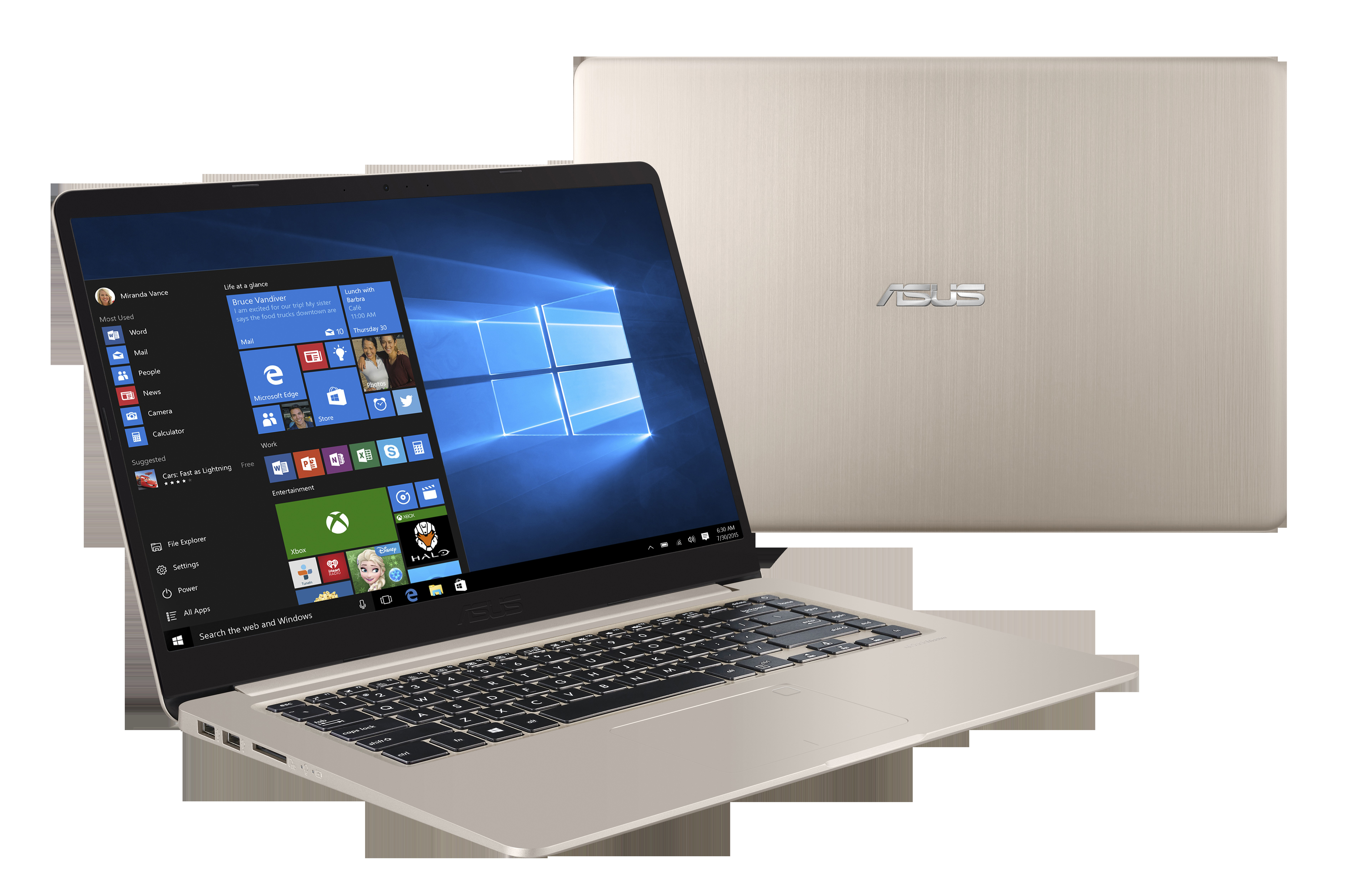 ASUS S510UQ-BQ182T - 15,6 Zoll - Intel® Core™ i7 i7-7500U - 8 GB - 256 GB - Windows 10 Home (64 Bit)
