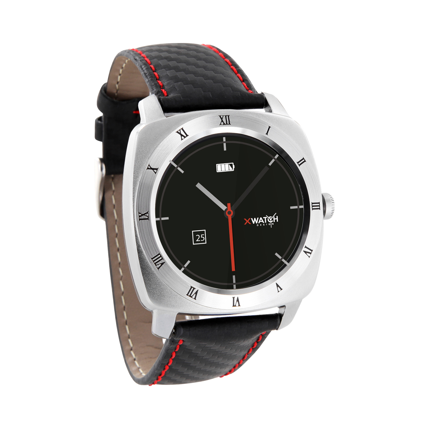 XLYNE NARA XW Pro 24mm , Wechselarmband, Carbon red black 