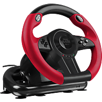 SPEEDLINK TRAILBLAZER Racing Wheel for PS4/Xbox Series S/X/One/PS3/Switch/PC/Nintendo Switch OLED, Gaming Lenkrad, Schwarz/Rot