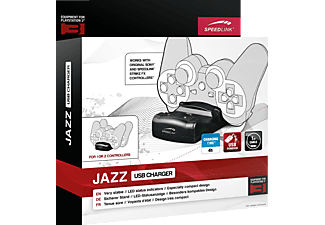 SPEEDLINK Ladestation JAZZ USB Charger für PS3 - bis zu zwei Controller gleichzeitig aufladbar (SL-44001)