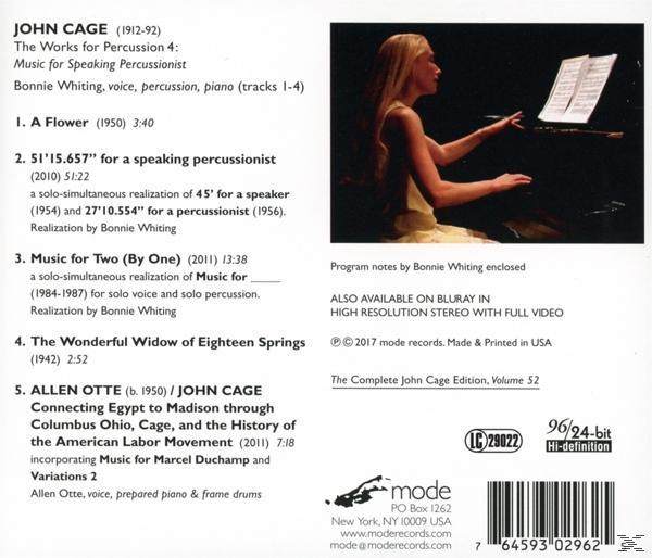 Whiting,Bonnie/Otte,Allen - Works for Speaking Percussionist  - (CD)