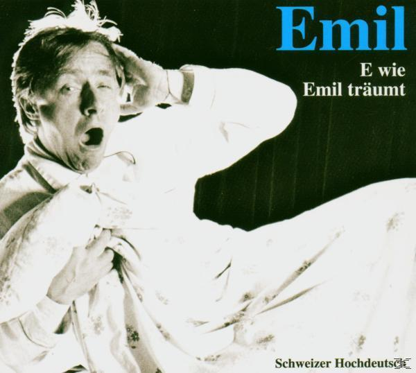 Albumcover von Emil. Mann mit schockiertem Ausdruck. Titel: Emil, E wie Emil träumt.