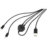 Cable de carga- Isy IC-601, USB a MicroUSB, Para PS4, Doble