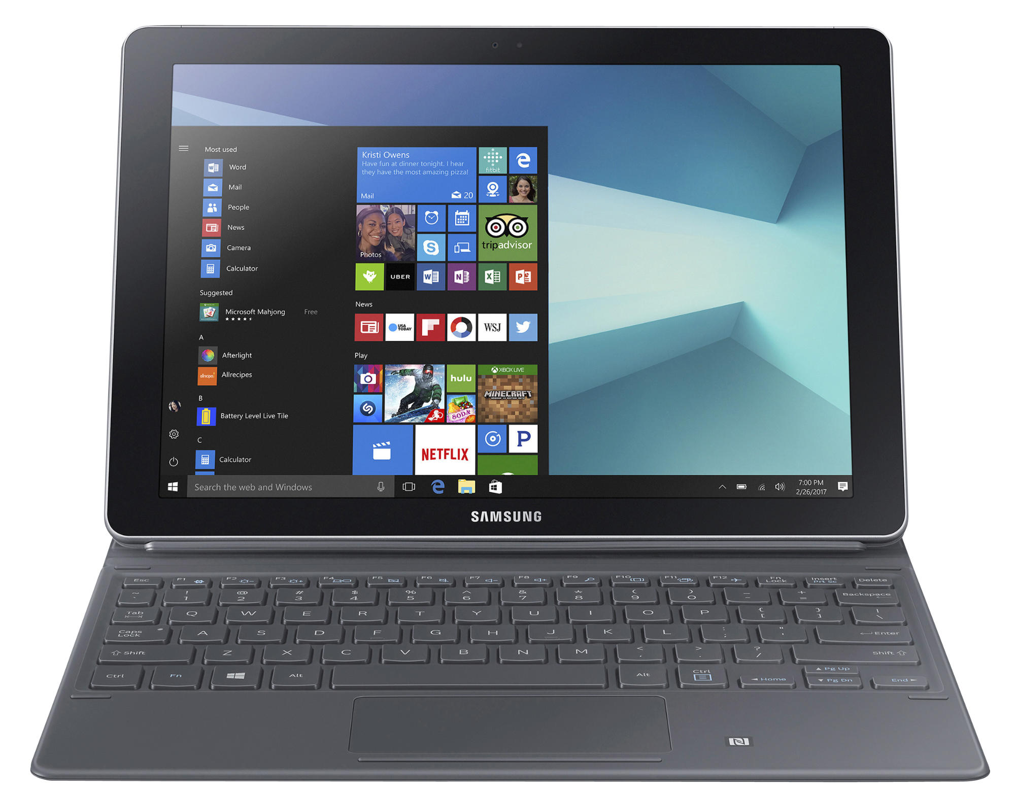 SAMSUNG Galaxy Book 10.6 Wi-Fi - 10,6 Zoll - Intel® Core™ m3 m3-7Y30 - 4 GB - 64 GB - Intel® HD 610 - Windows 10 Home (64 Bit)