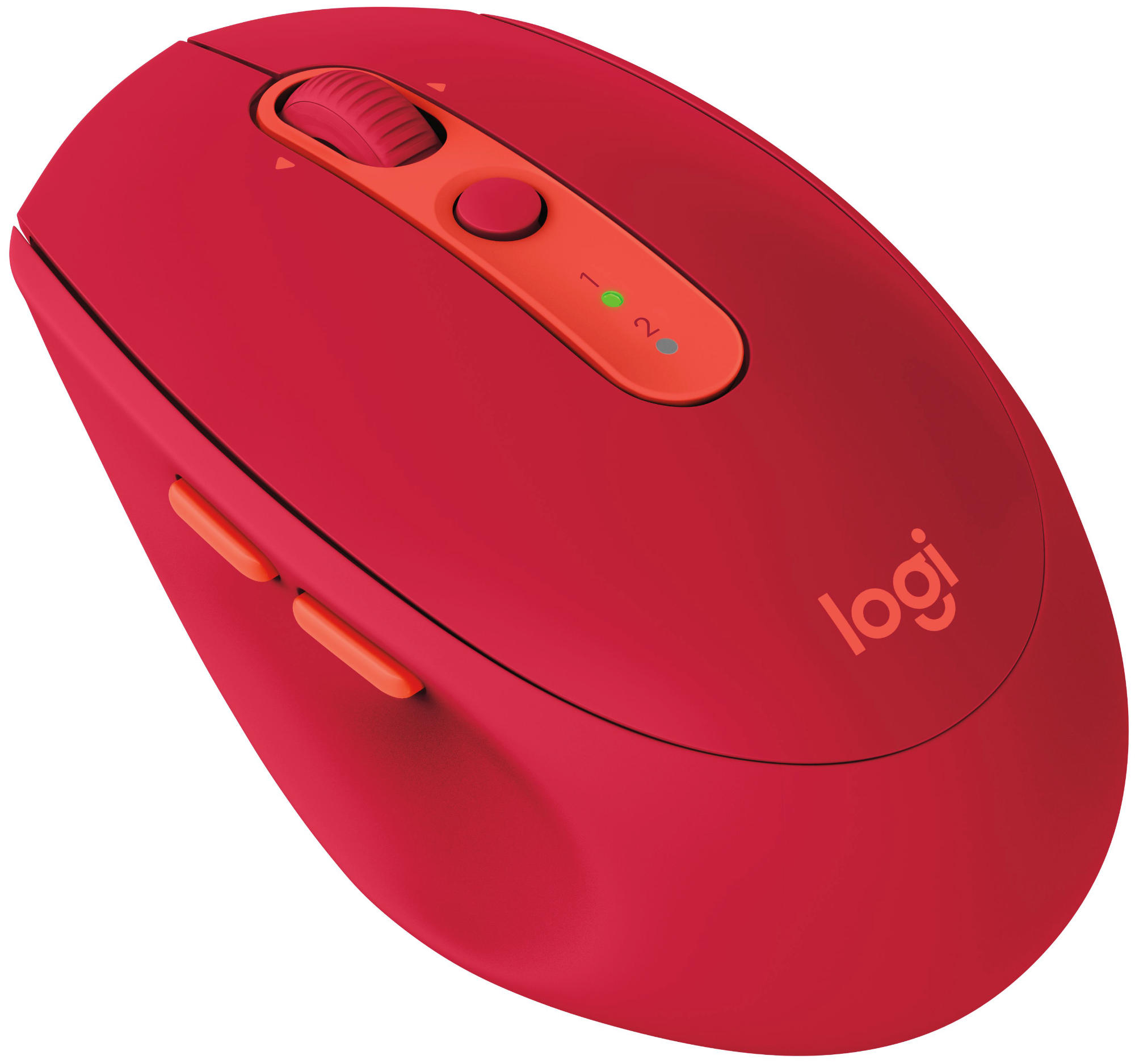 LOGITECH M590 Multi-Device Silent Funkmaus, Rot
